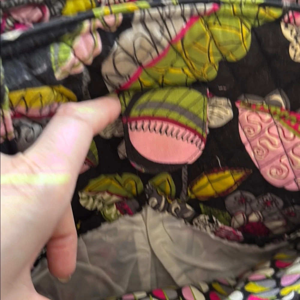 Vera Bradley Black and Pink Baby Bag with Floral Design - Picture 4 of 7